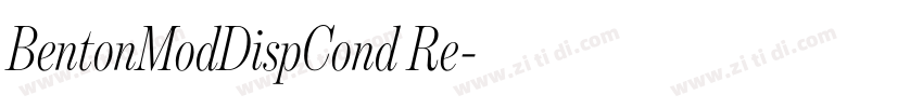 BentonModDispCond Re字体转换